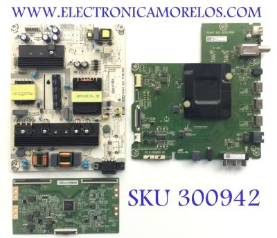 KIT DE TARJETAS PARA TV HISENSE / MAIN 232630 / RASG7.820.82552/ROH / 39632 / M18418902270N / M184189 / FUENTE 222684 / RSAG7.820.7748/ROH / HLL-4360WE / TJ084D18BE40V / T-CON 44-9771406O / 47-6021196 / JHD425S1U71\S0\FM\ROH / MODELO HU43A6100UWR